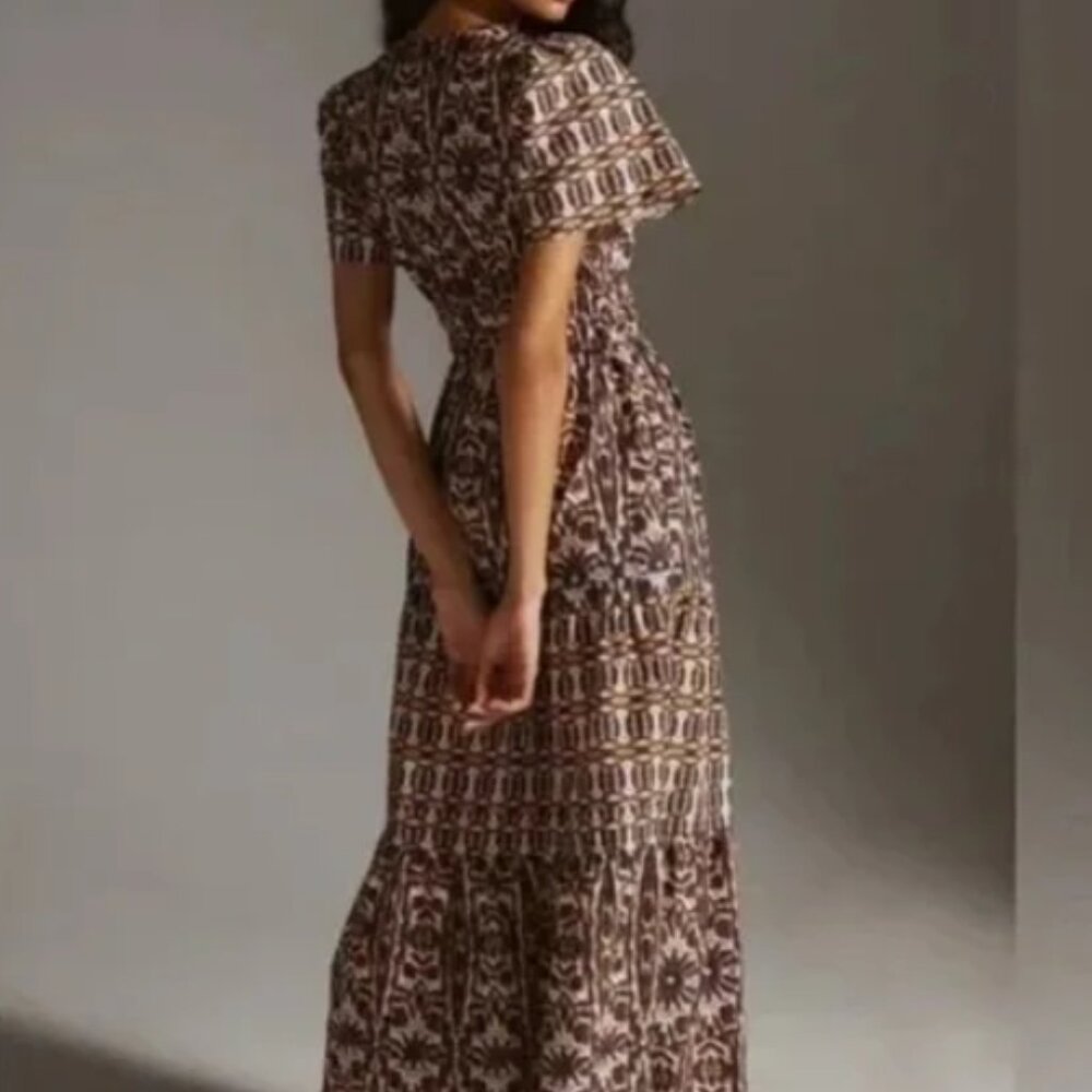 Anthropologie Somerset Short Sleeve Maxi Sundress - Picture 2 of 6